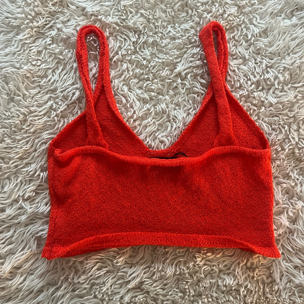 White Fox Crop Top Tank - Picture 4 of 4